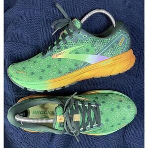 Brooks Ghost St Pats Shamrock Running Shoes Green Womens 9.5
